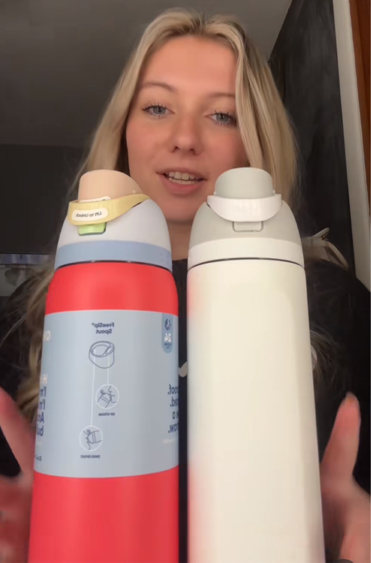 The red Owala is heatwave and the white is shy marshmallow! 

#LTKVideo #LTKhome #LTKfindsunder50