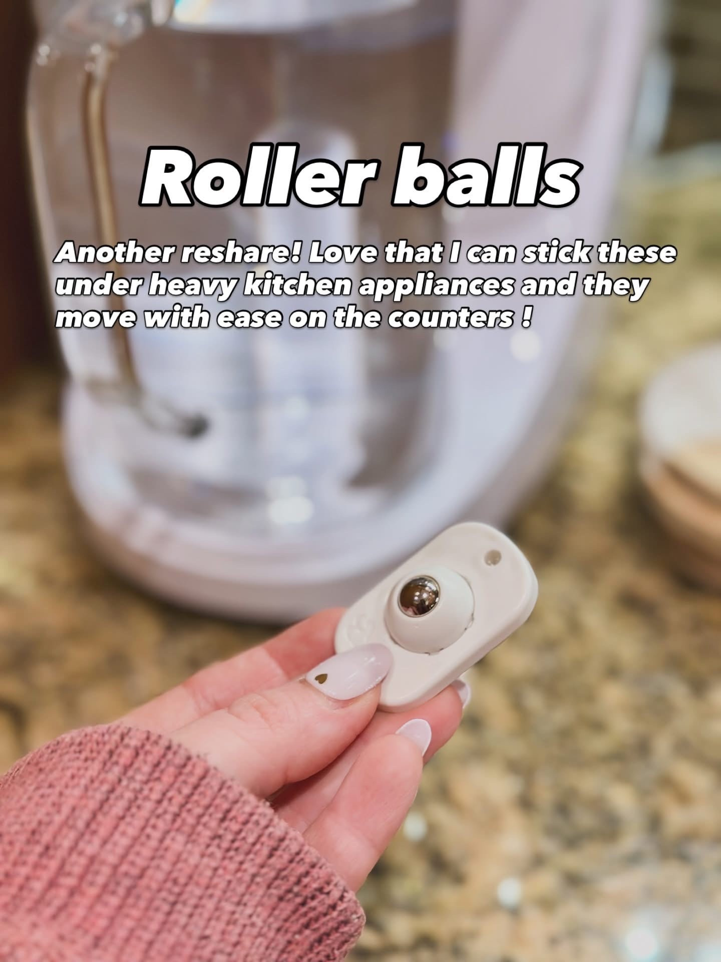 These roller balls are perfect for heavier appliances that you want to glide with ease on your counters 



#LTKHome