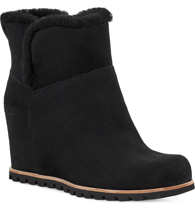 Seyline Waterproof Genuine Shearling Bootie | Nordstrom