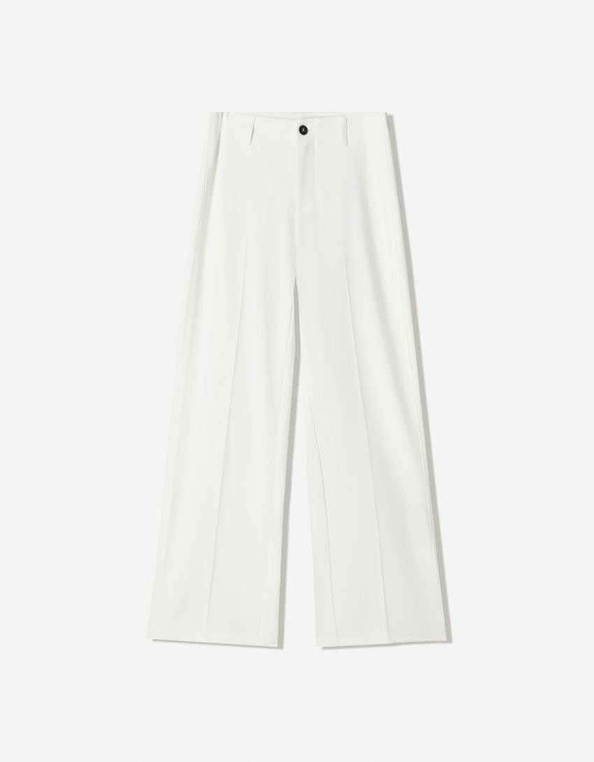 Hose mit weitem Bein - Hosen - Damen | Bershka DE