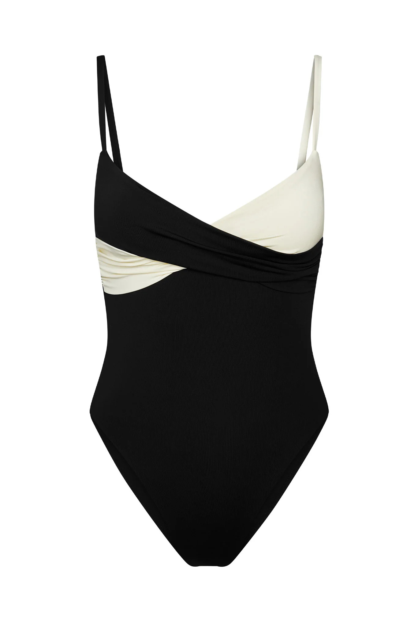 Bordeaux One Piece - Black/Ivory | Monday Swimwear