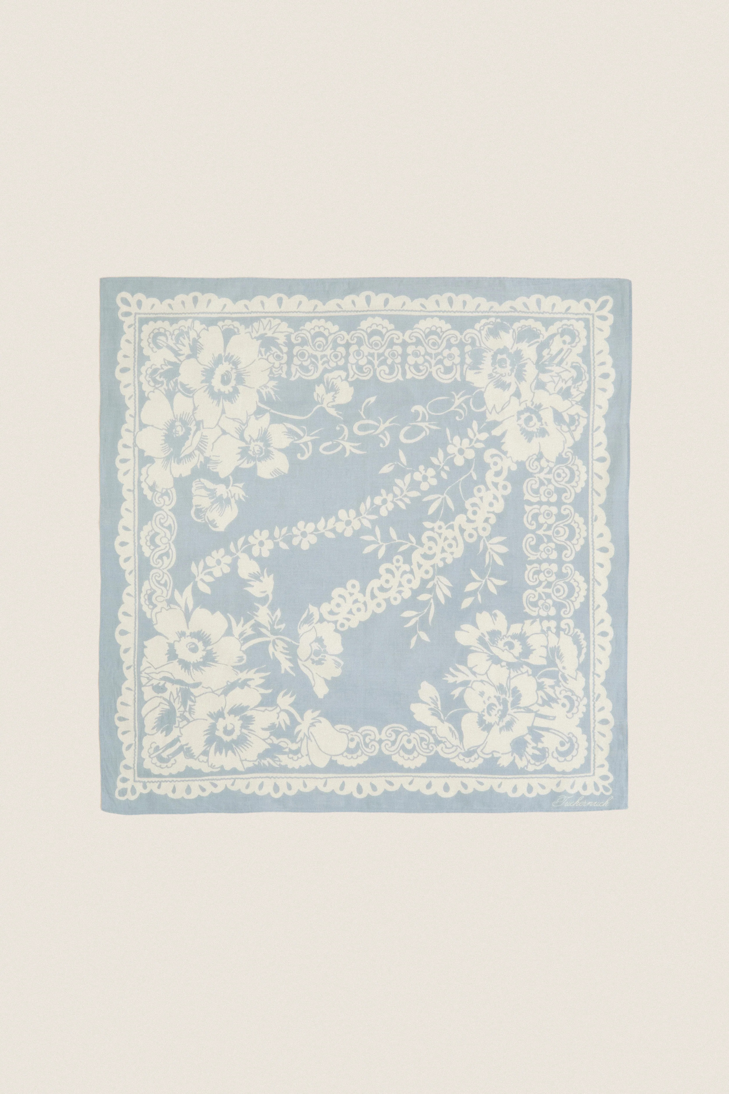 Washed Indigo Tropical Punch Cotton Scarf | Tuckernuck (US)