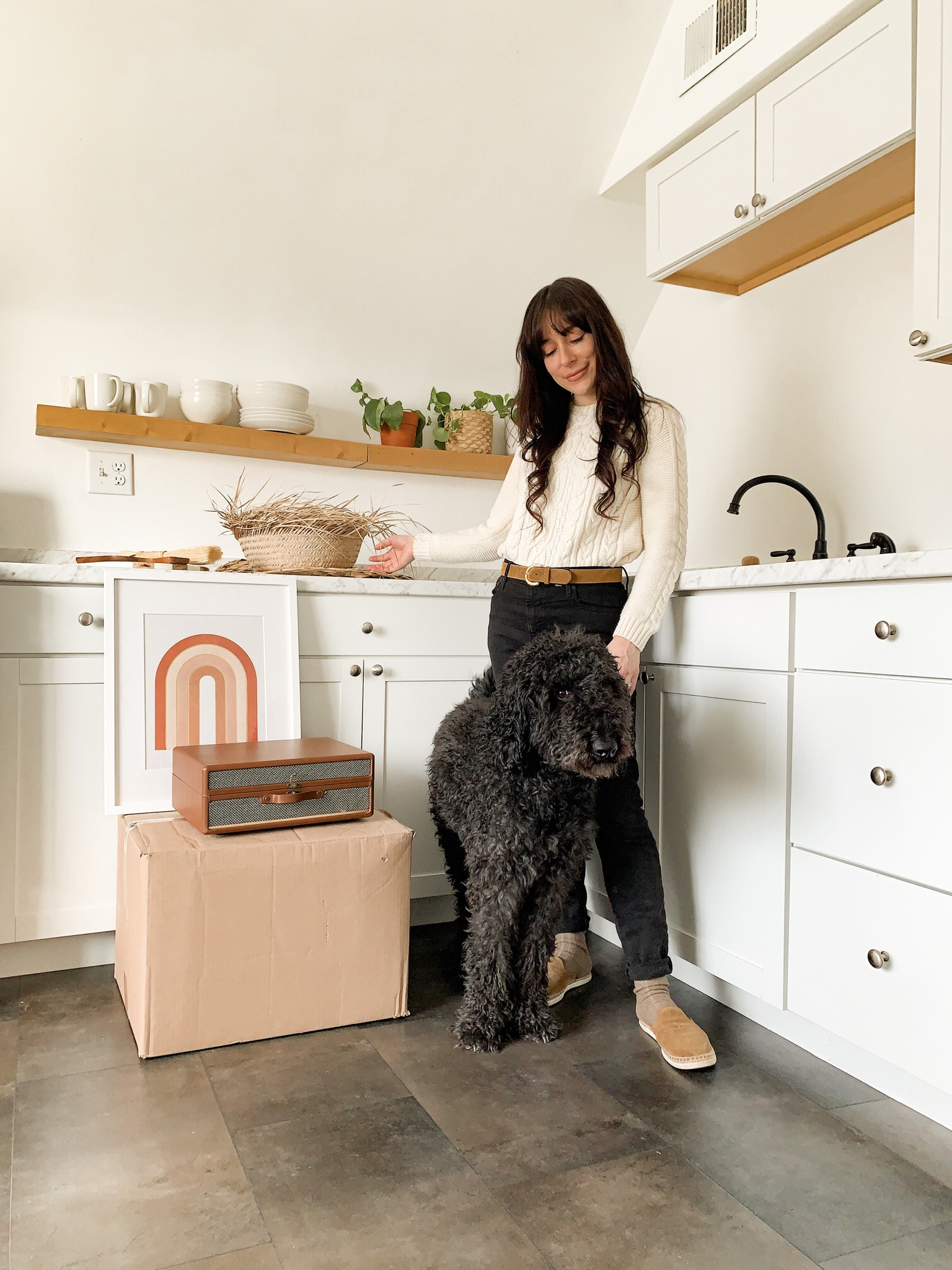 A cute photo of my labradoodle Indio and I on moving day! Linking this casual look 🤎

#LTKstyletip #LTKhome