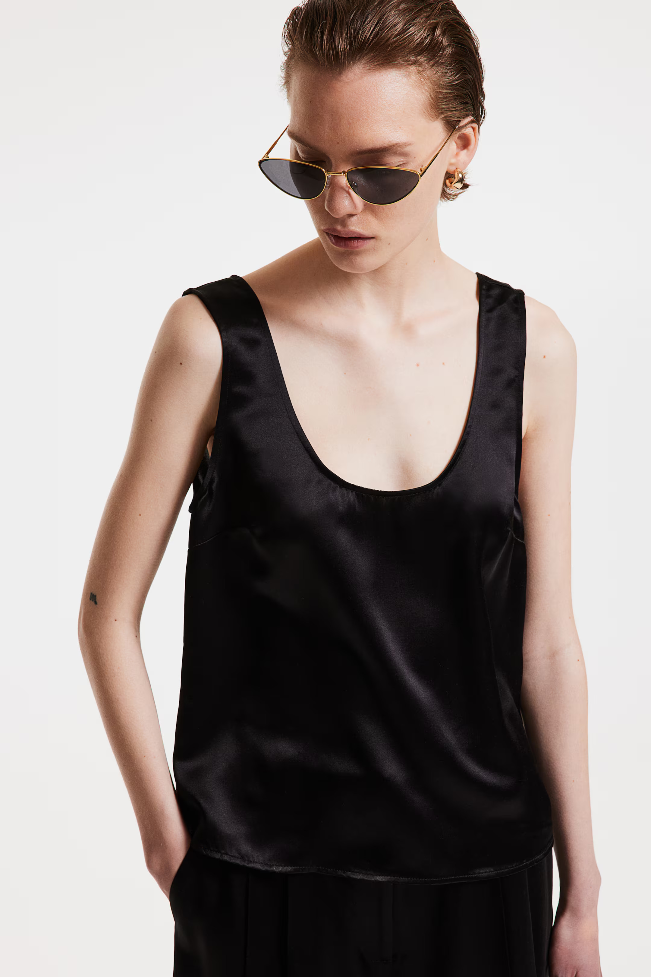 Silk-blend Tank Top | H&M (US + CA)