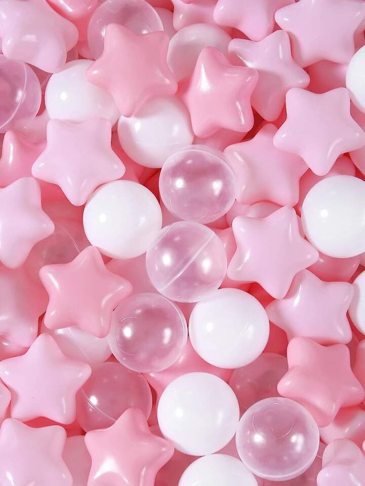 Pack of 50 Pink Ball Pit Balls, Kids Ball Pit Play Tent Ocean Ball for Toddlers Balls | SHEIN