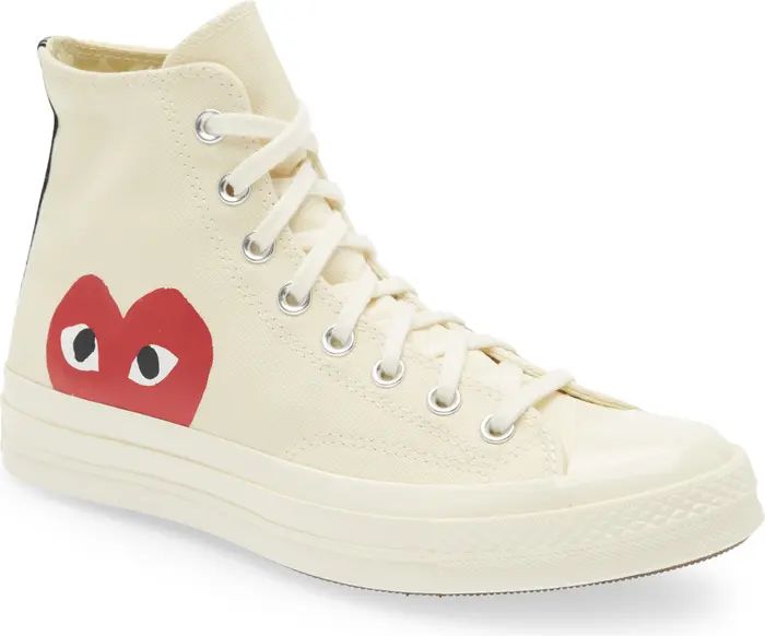 Comme des Garçons PLAY x Converse Chuck Taylor® Hidden Heart High Top Sneaker | Nordstrom | Nordstrom