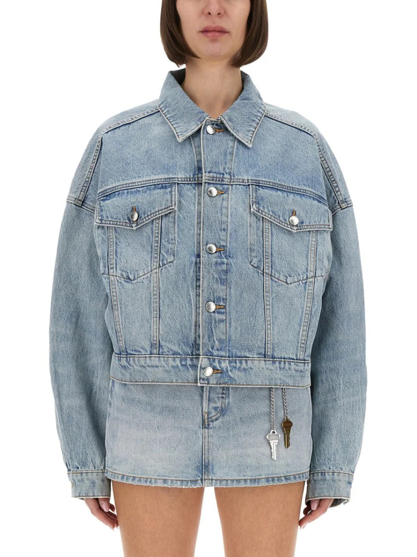 Boxy Fit Denim Trucker Jacket | Shop Simon