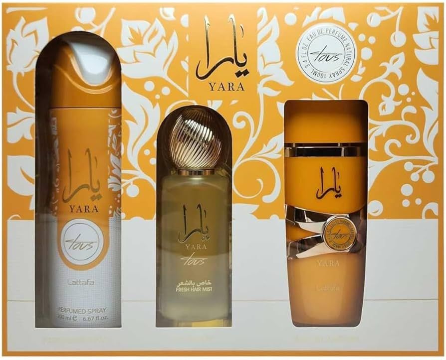 YARA TOUS 3 PCS GIFT SET WITH 100ML EDP + 200ML DEO + 50ML HAIRMIST | Amazon (US)