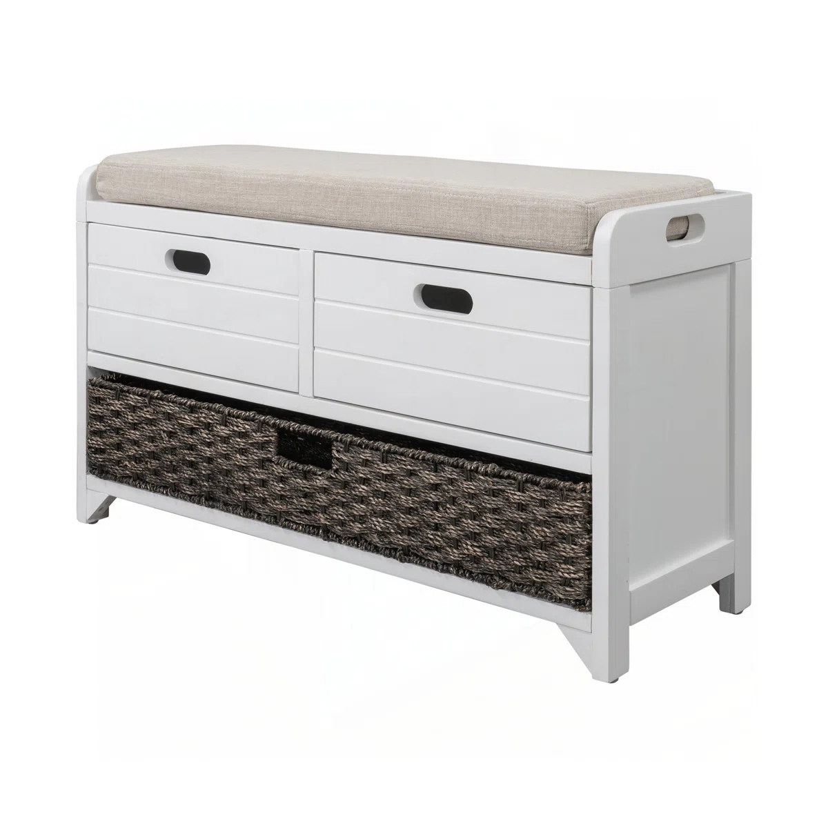 Entryway Bench with Removable Basket and Drawers | Wayfair North America