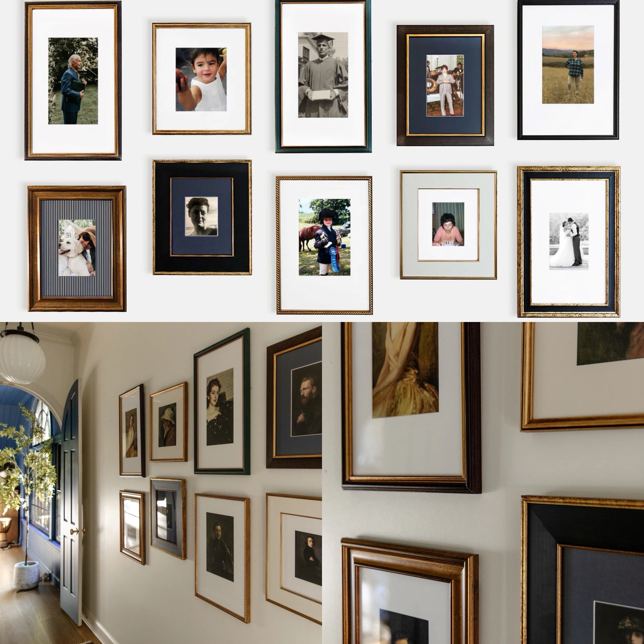 New Framebridge X Chris Loves Julia gallery wall collection is perfect for hallway. 

#LTKGiftGuide #LTKHoliday #LTKHome