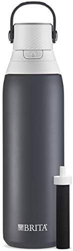 BRITA Stainless Steel Water Bottle with Filter, 591 mL Premium Double Insulated Water Bottle, Car... | Amazon (CA)