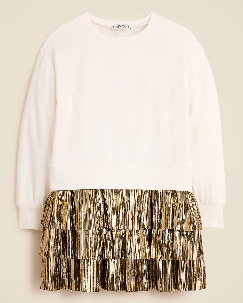 Girls' sweatshirt tiered mixy dress | J. Crew US