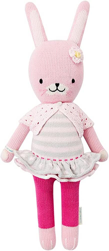 cuddle + kind Chloe The Bunny Regular 20" Hand-Knit Doll – 1 Doll = 10 Meals, Fair Trade, Heirl... | Amazon (US)
