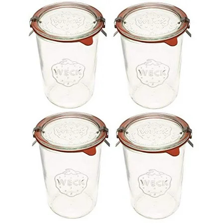 Weck Canning Jars 743 - Weck Mold Jars made of Transparent Glass - Eco-Friendly Canning Jar - Food S | Walmart (US)