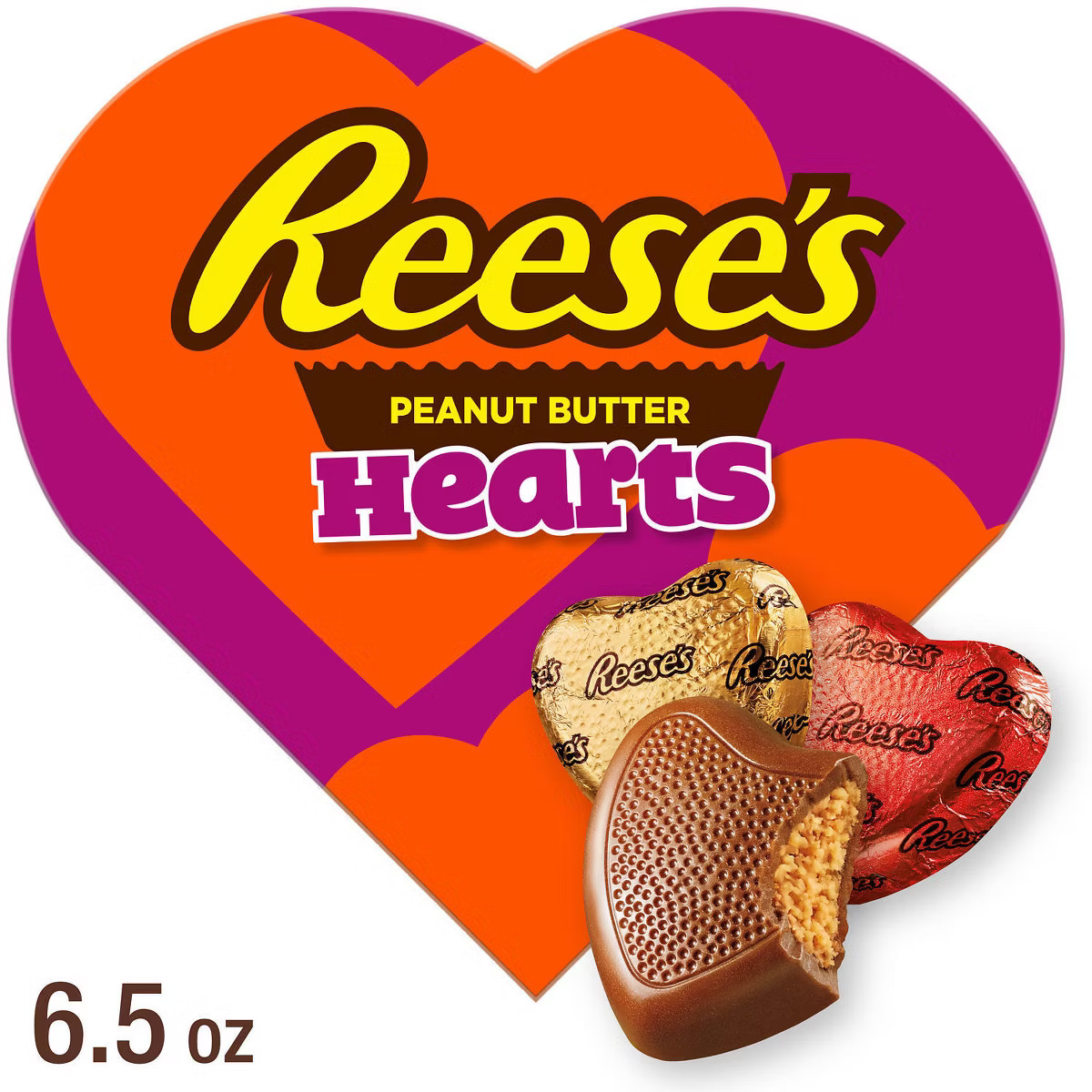 Reese's Valentine's Day Peanut Butter Hearts Candy Gift Box - 6.5oz | Target