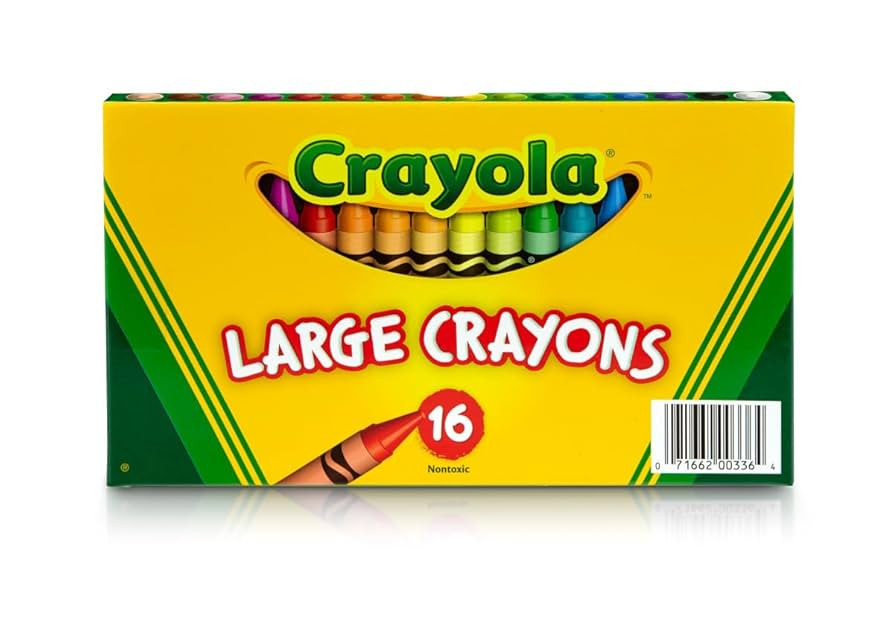 Crayola Large Crayons, Classic Colors, 16 Count | Amazon (US)