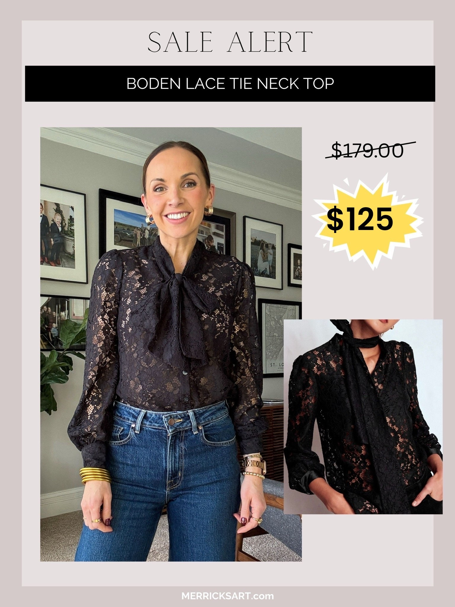 @boden top I’ve been wearing on repeat is on sale! Sizes are going quickly 

#LTKSaleAlert