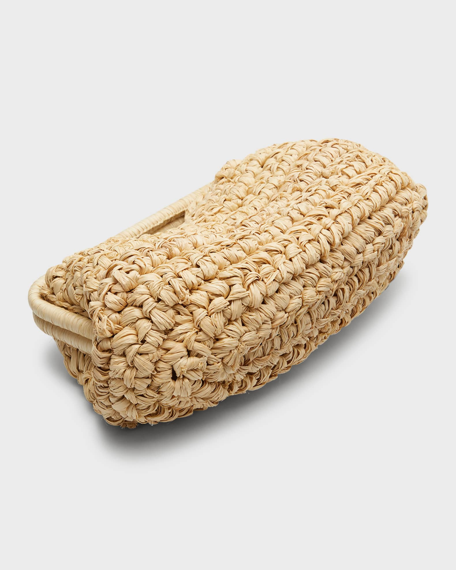 Cult Gaia Aurora Large Raffia Clutch Bag | Neiman Marcus