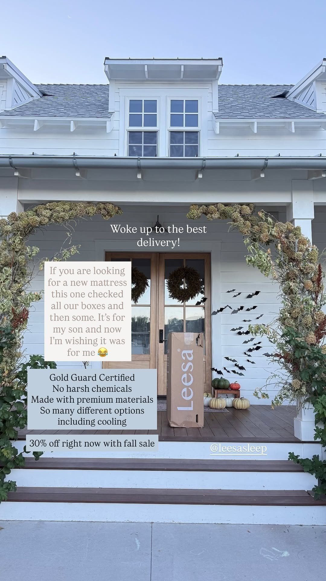 so jealous that this mattress delivery isn't for me, but my son loves it!! no harsh chemicals, premium materials, and on fall sale right now! 

 #LTKmomlife #LTKHome