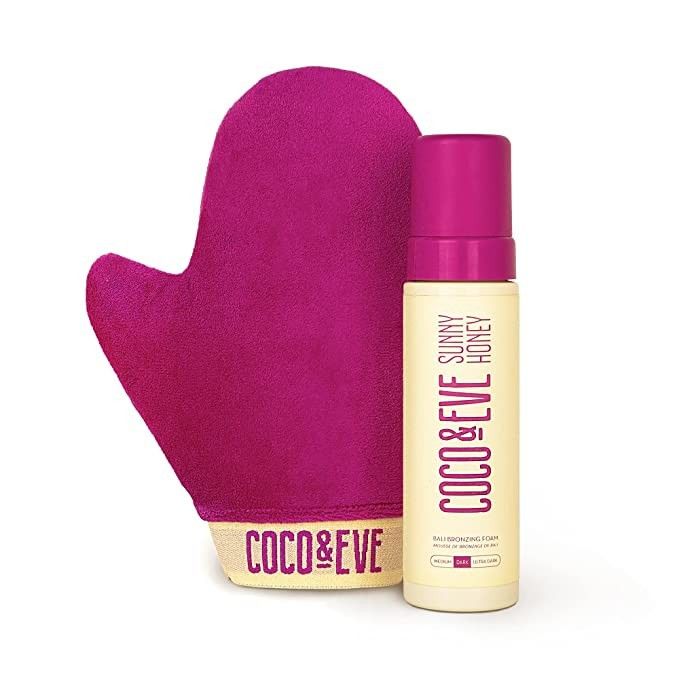 Amazon.com: Coco & Eve Self Tanner Mousse Kit - All Natural Sunless Tanning Mousse (Dark) | Insta... | Amazon (US)