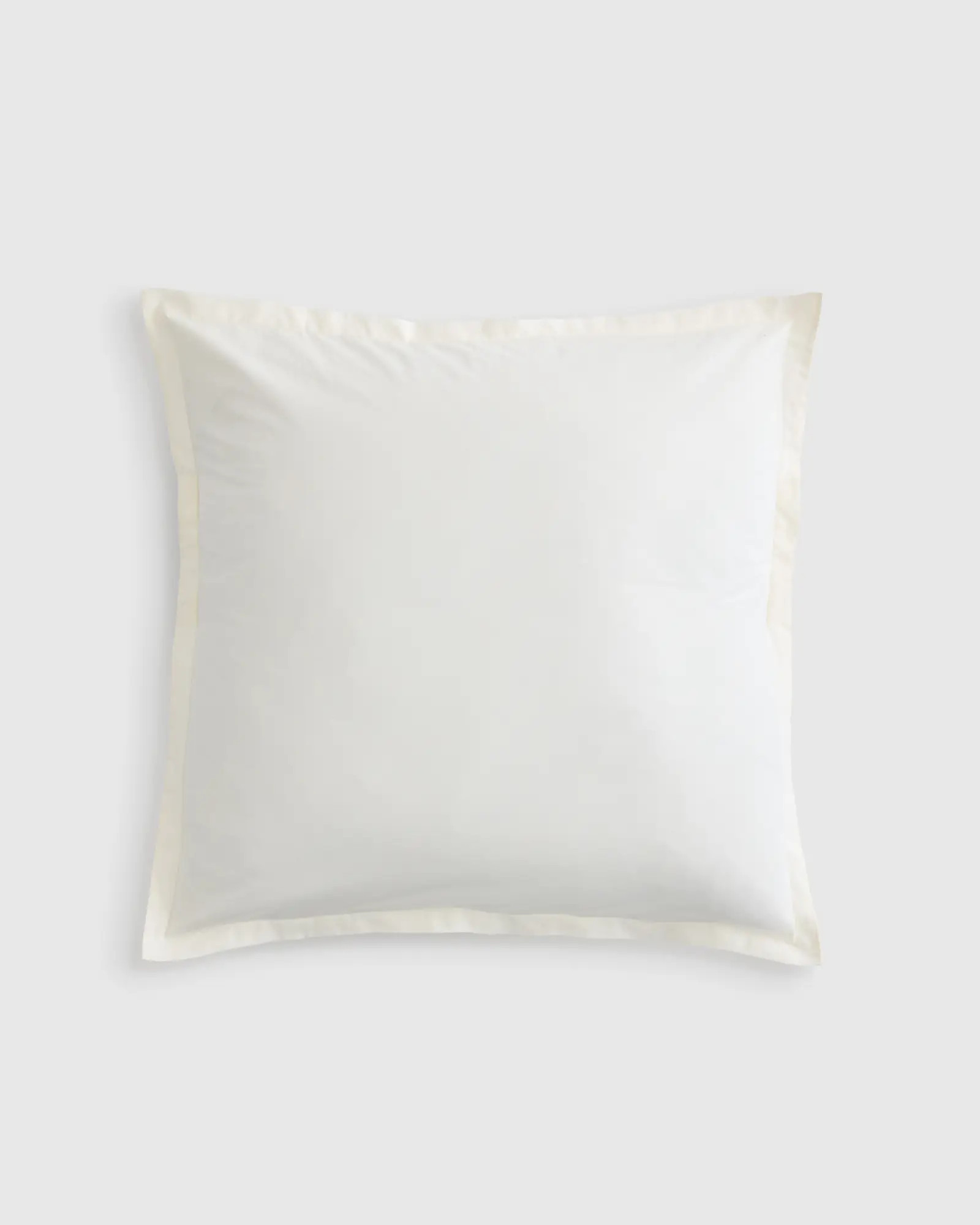 Organic Brushed Cotton Euro Sham in Ivory | Quince