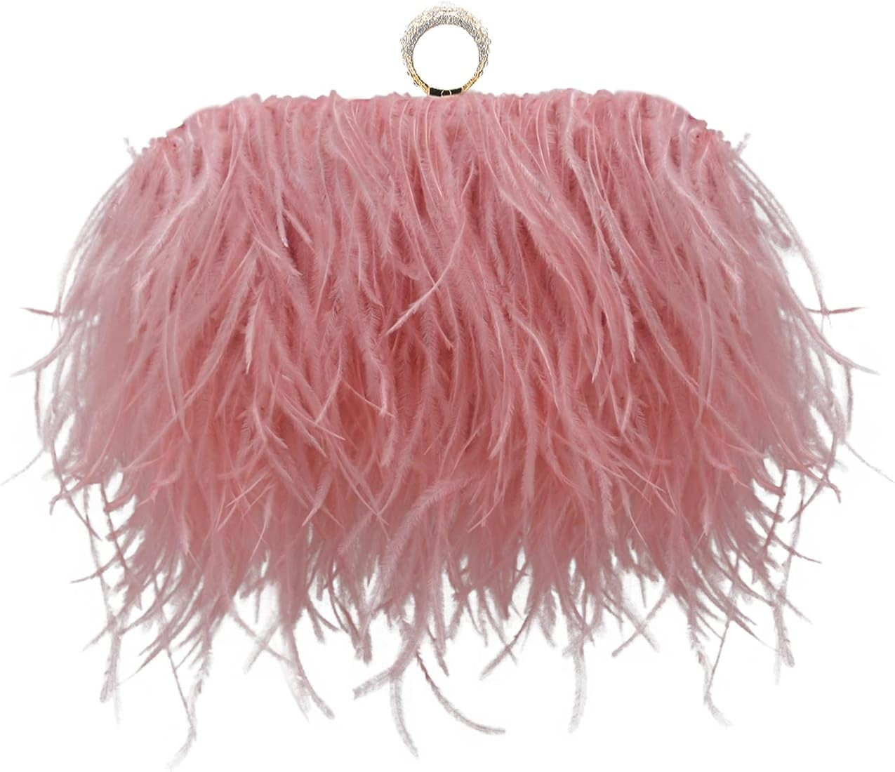 Miuco Women Feather Clutch Purse Shoulder Crossbody Bag Evening Handbags | Amazon (US)