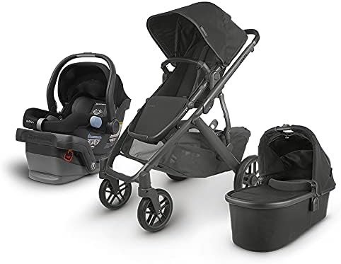 UPPAbaby Vista V2 Stroller - Jake (Black/Carbon/Black Leather) + Mesa Infant Car Seat - Jake (Bla... | Amazon (US)