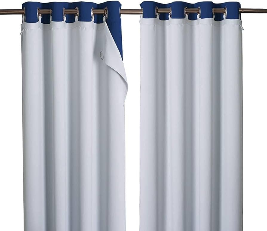 NICETOWN Blackout Curtain Liners for Sheer Curtains, Cold Heat Light Noise Blocking Liners with R... | Amazon (US)