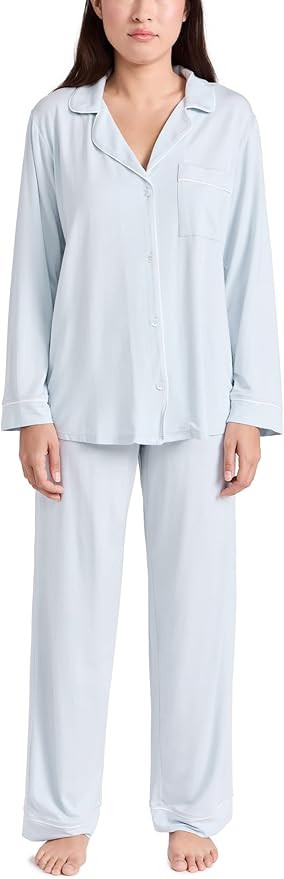 Eberjey Gisele Classic Women's Pajama Set | Long Sleeve Shirt + Long Pants | Amazon (US)