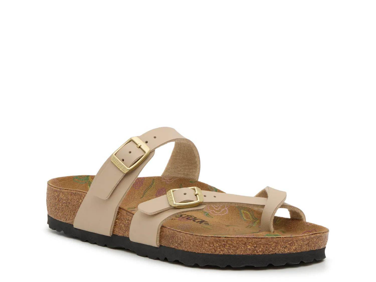 Birkenstock Mayari Slide Sandal | Women's | Tan | Size EU 37 / US Womens 6-6.5 / Mens 4-4.5 | Sandals | Footbed | DSW