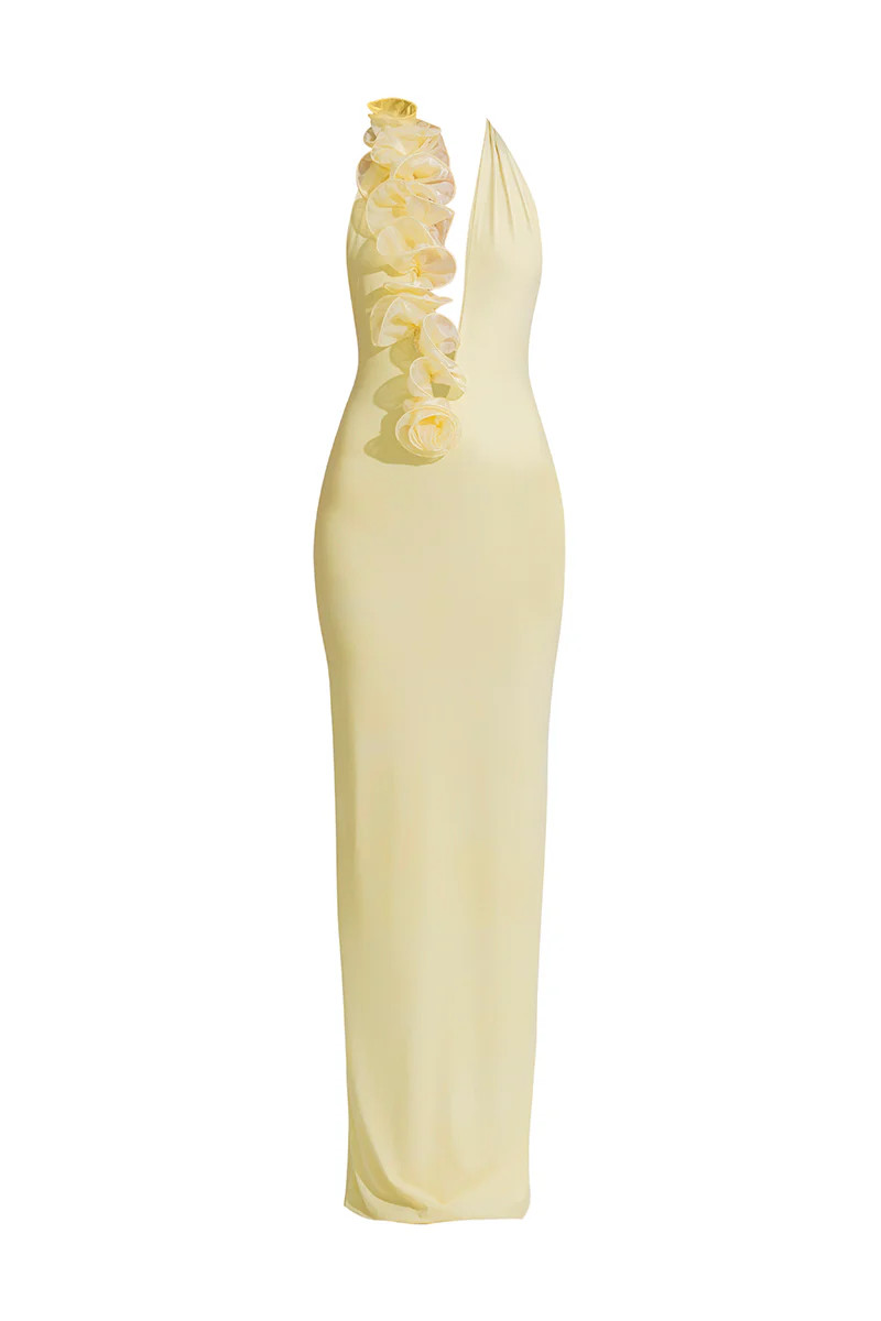 ADELA BUTTER YELLOW MAXI DRESS | Deme By Gabriella | CULT MIA | CULT MIA UK LTD