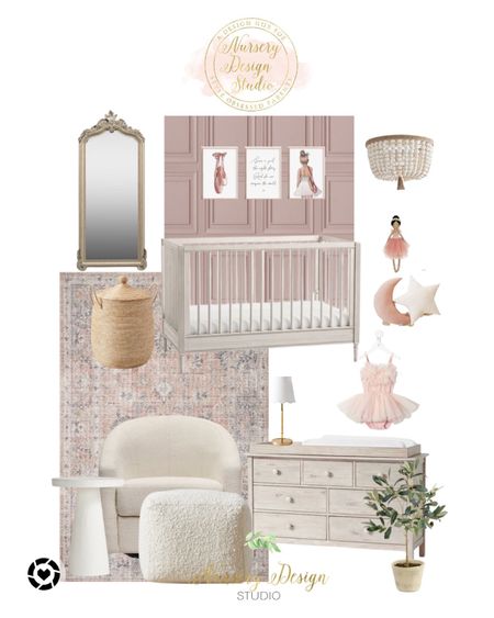 Baby girl room inspiration, dusty rose, blush rug 

#LTKbump #LTKkids #LTKbaby