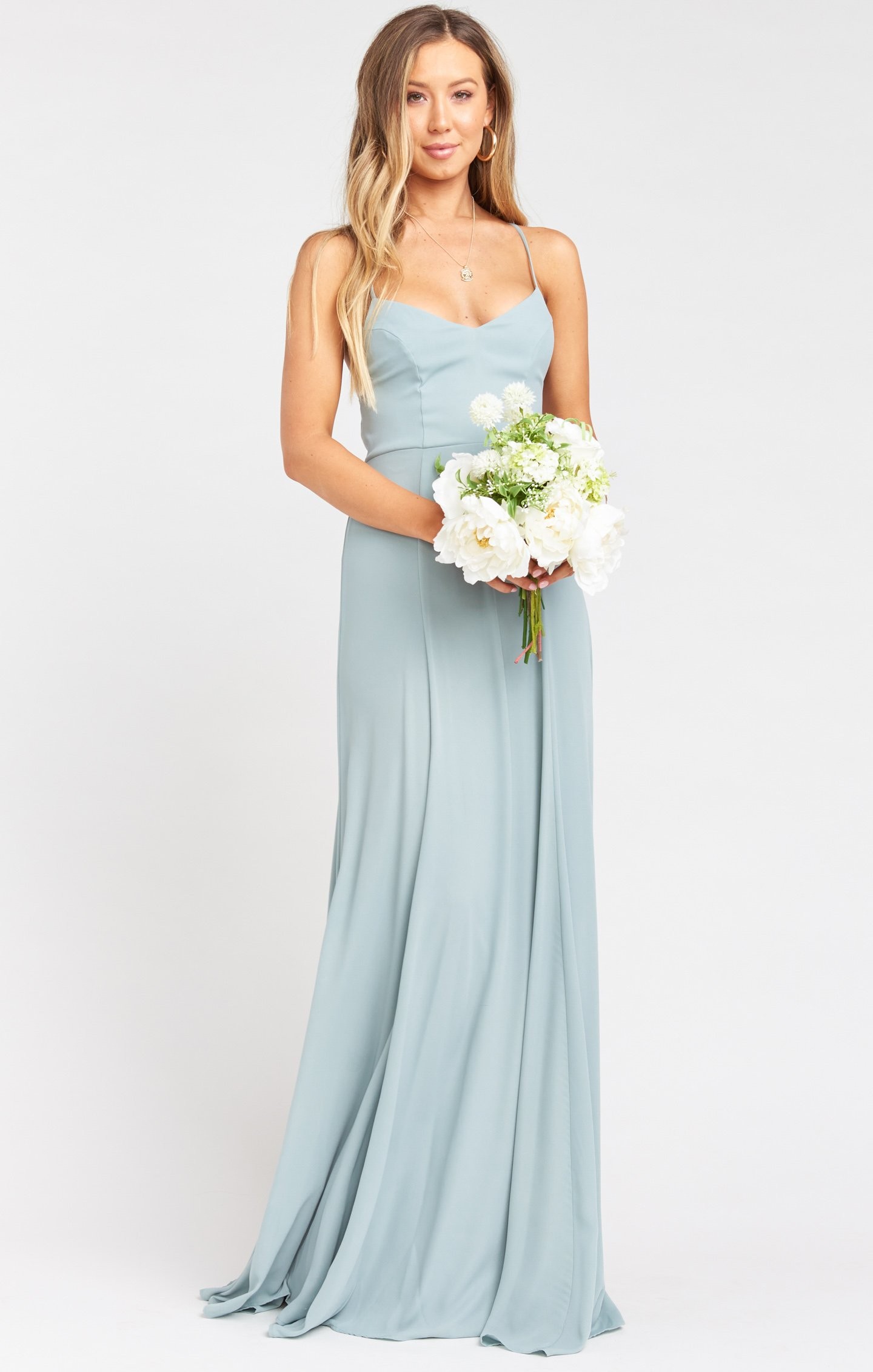 light blue green bridesmaid dresses