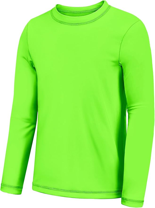 Boys Rash Guard Swim Shirt UPF 50+ Sun Shirts Long Sleeve Swimwear Quick Dry Fit Fishing Water Ts... | Amazon (US)