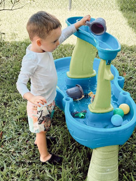 this water table kept my crazy kiddo busy for an entire hour outside! He had so much fun playing in the water. 

pro tip: put your kids in their bathing suits because they’ll get wet! 

#LTKfamily #LTKswim #LTKkids