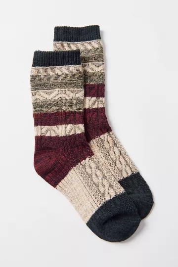 Striped Knit Crew Sock | Urban Outfitters (US and RoW)