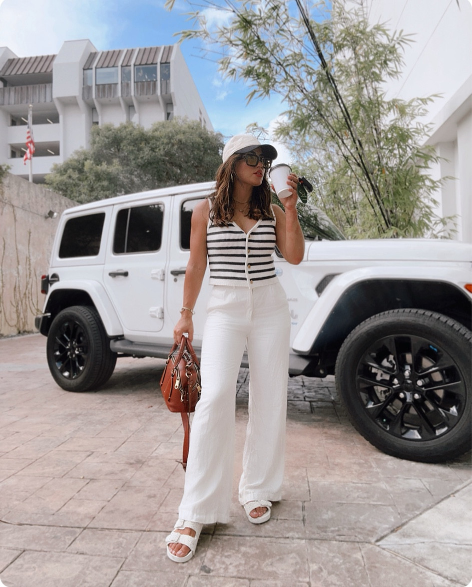 OOTD in this cutie knit vest & linen pants, both available in multiple colors.

Summer outfit, Abercrombie, casual outfits, petite, white pants, vest outfit. 

#LTKSeasonal #LTKFindsUnder100 #LTKStyleTip