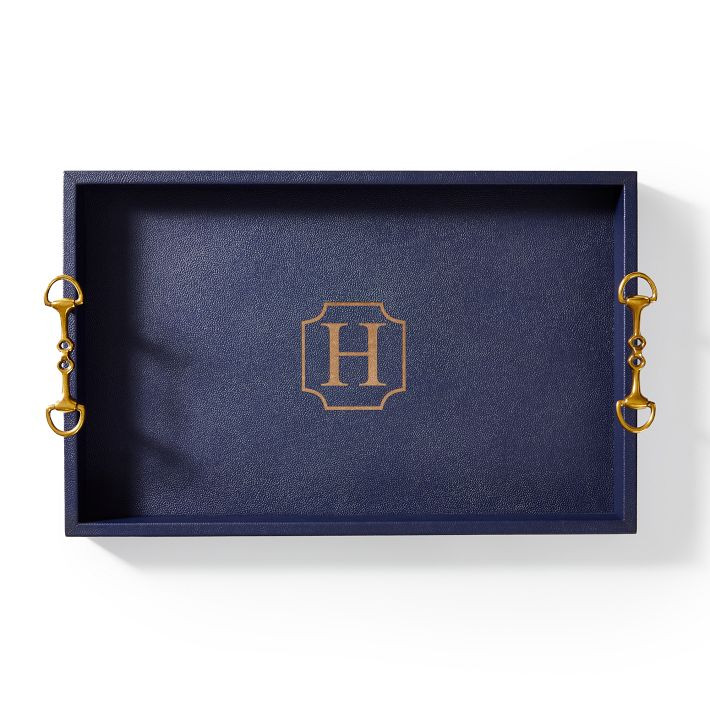 Horsebit Leather Tray | Mark and Graham