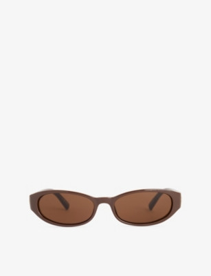 Popalicious Oval-Frame Acetate Sunglasses | Selfridges