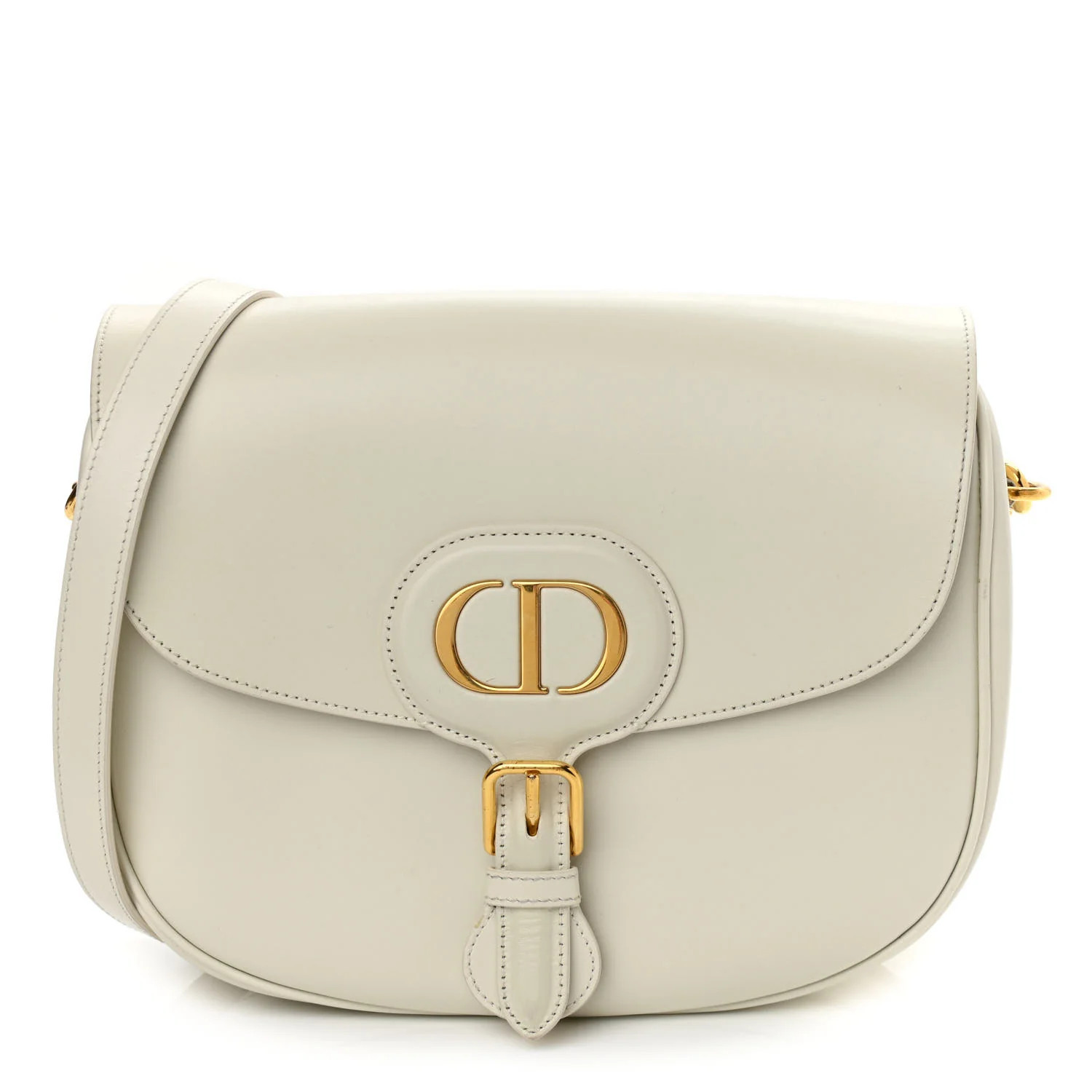 CHRISTIAN DIOR Box Calfskin Bobby Flap Latte | FASHIONPHILE (US)