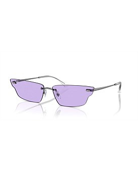 David Jones Ray-Ban Anh Irregular Violet Sunglasses in Gunmetal | David Jones (Australia & New Zealand)