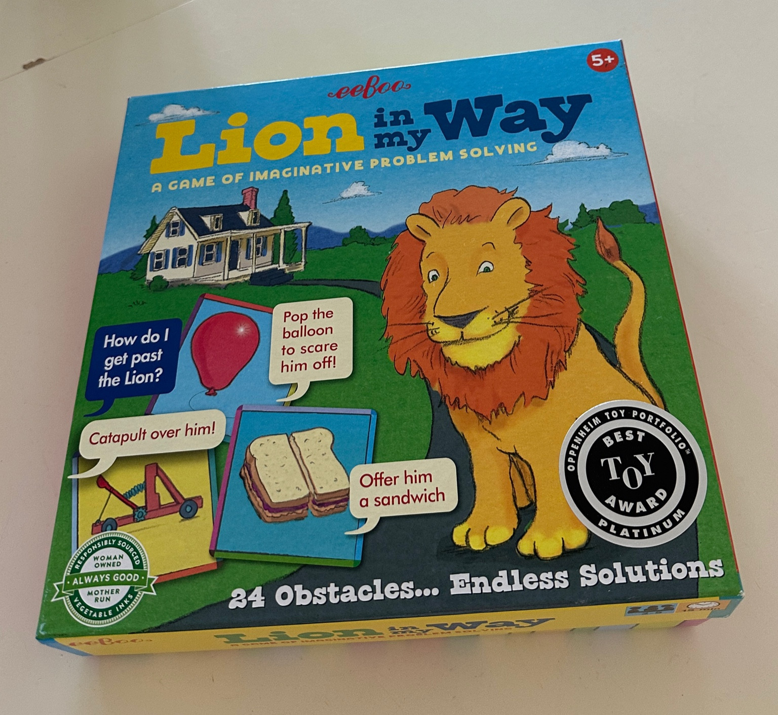 The most fun game for 4-8 year olds!! Tons of imagination and giggles. Highly recommend!
