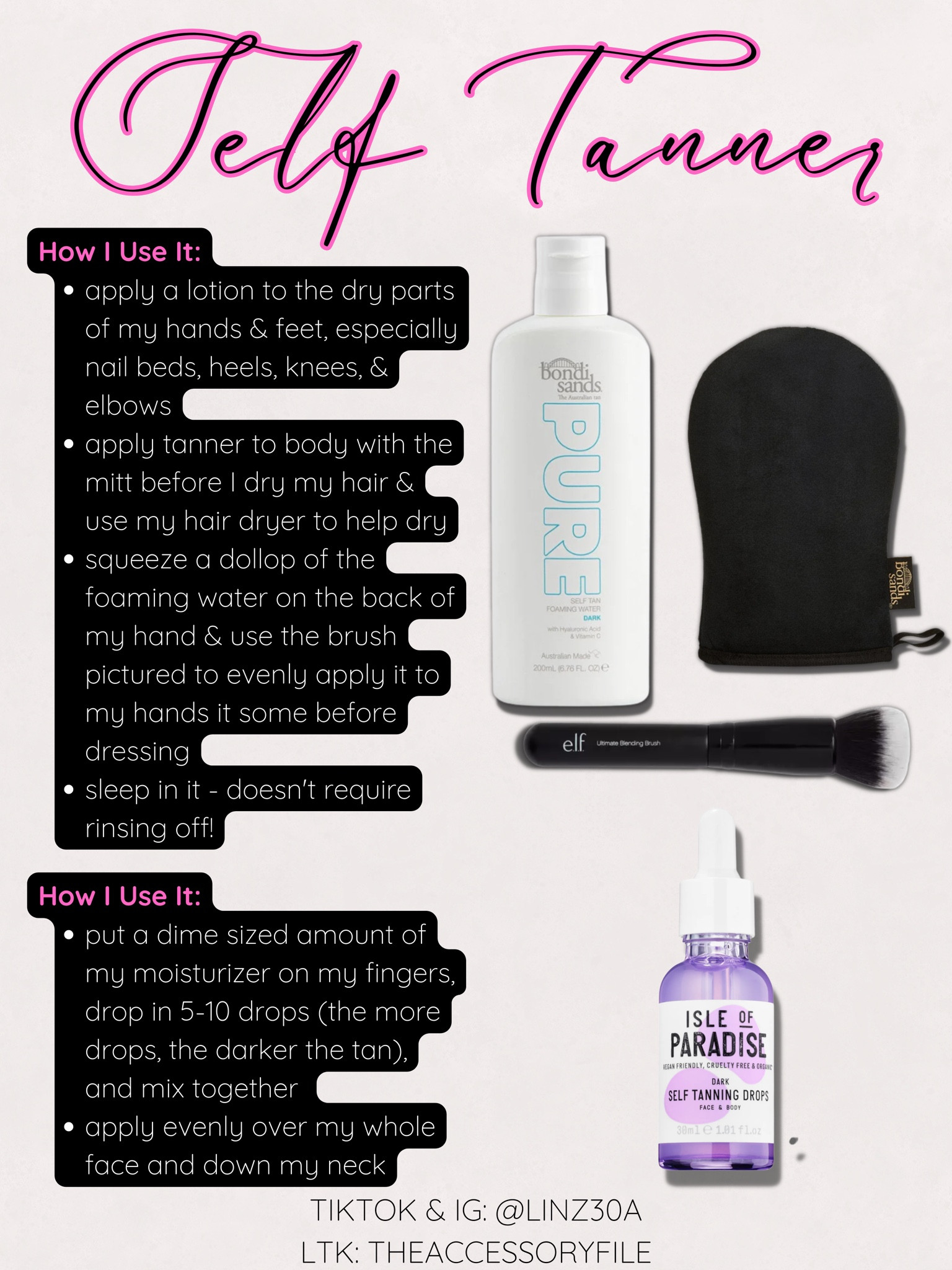 My favorite self-tanner and how I apply it! 



#LTKSeasonal #LTKfindsunder50 #LTKbeauty