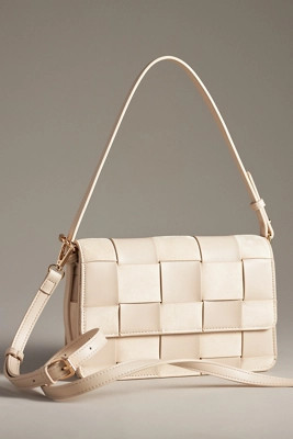Faux-Suede Woven Shoulder Bag | Anthropologie (US)