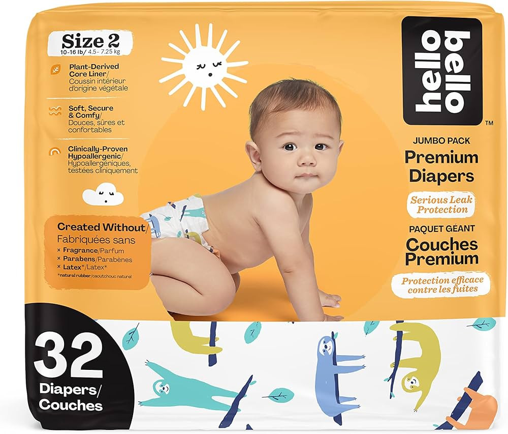 Hello Bello Premium Baby Diapers Size 2 I 32 Count of Disposeable, Extra-Absorbent, Hypoallergeni... | Amazon (US)