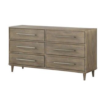 Modus Furniture Spindle Antique Mocha Pine 6-Drawer Double Dresser Sold Separately | Lowe's