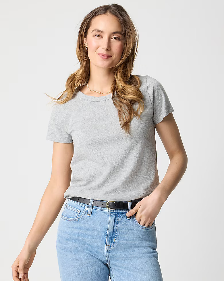 Short-sleeve girlfriend crewneck tee | J.Crew Factory