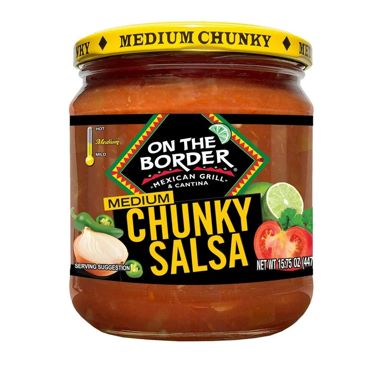 On The Border Medium Chunky Salsa, Gluten-Free, 15.75 oz Jar | Walmart (US)