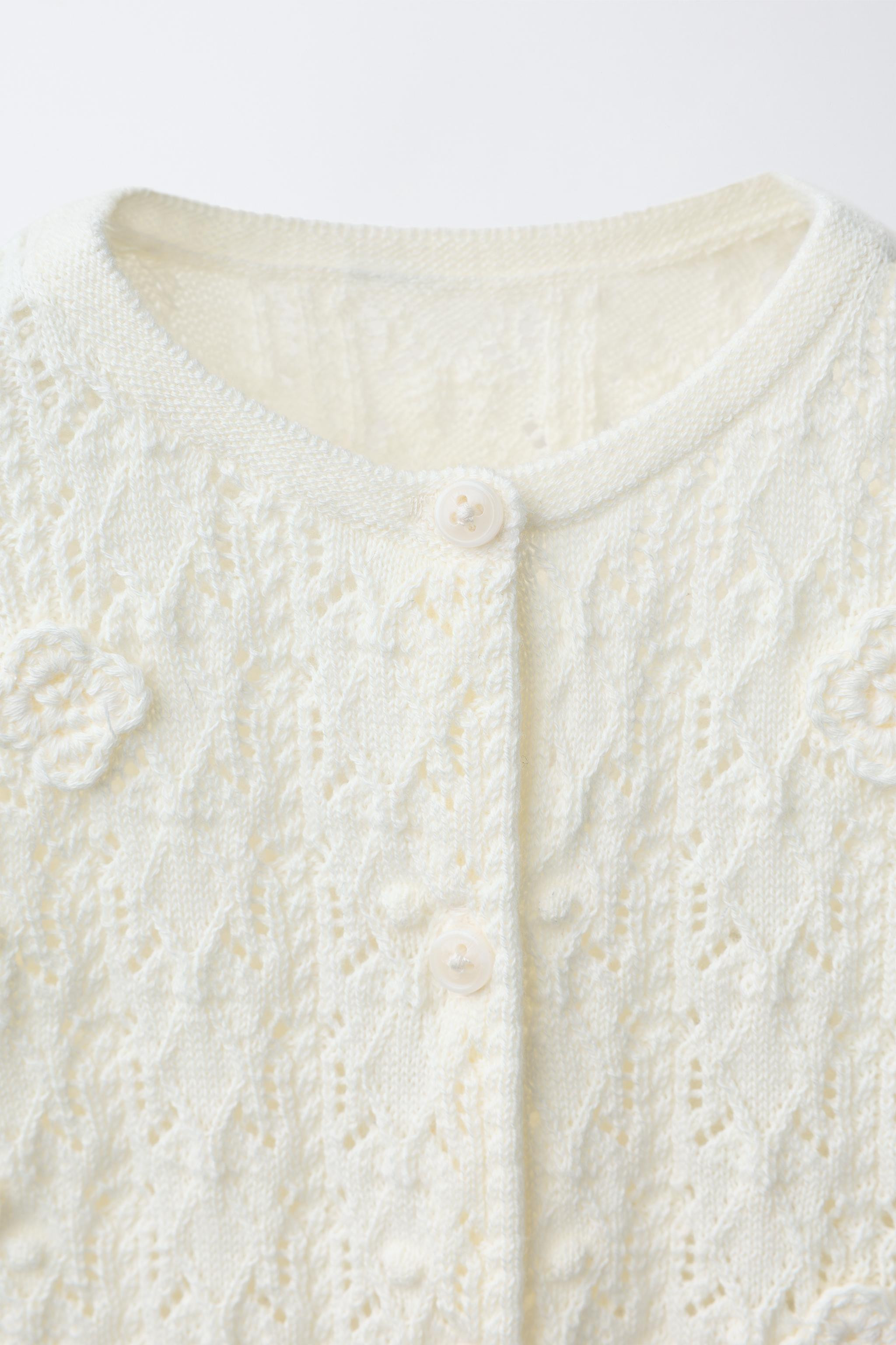 OPENWORK KNIT CARDIGAN | Zara Canada