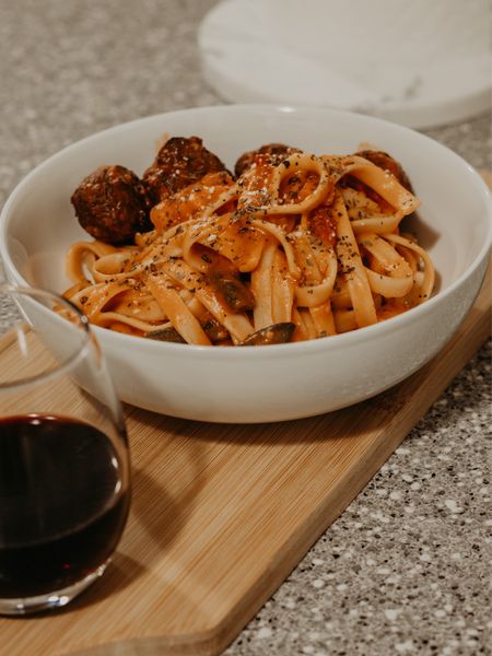 Pasta 🍝 + wine 🍷 night! #foodie #kitchenutensils 

#LTKhome #LTKunder100